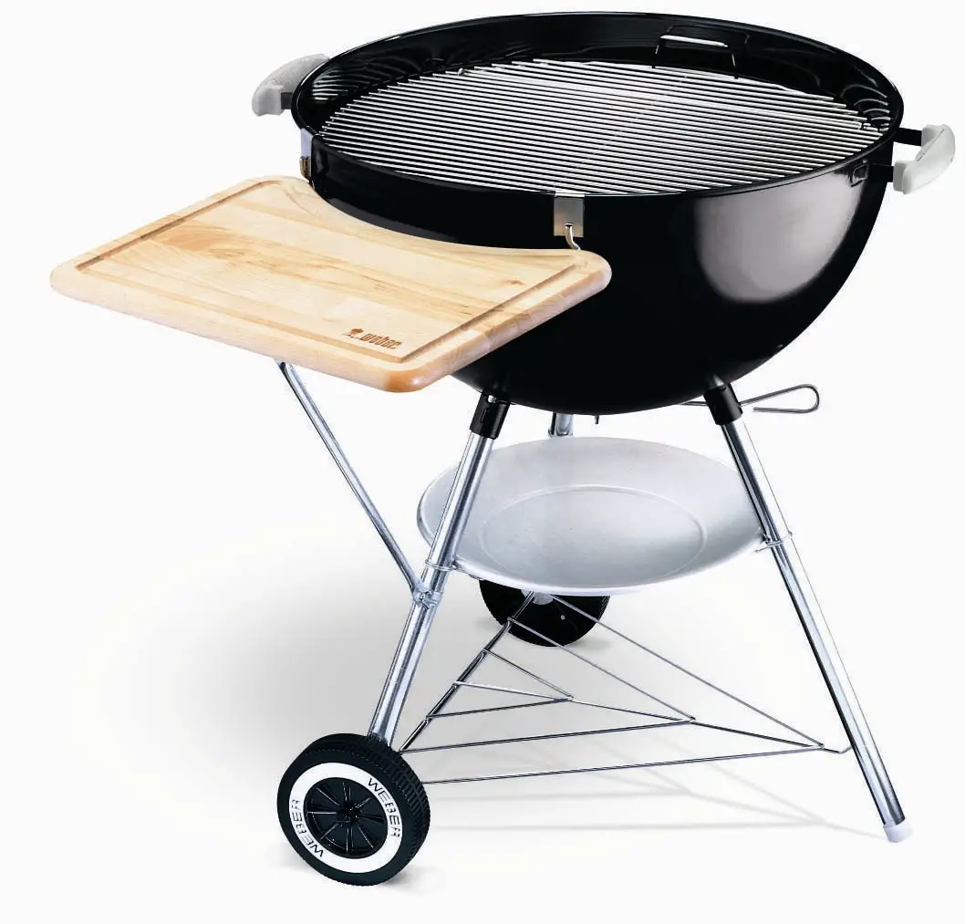 26.75 Inch Weber One Touch Gold Charcoal Grill with Work Table at Hayneedle