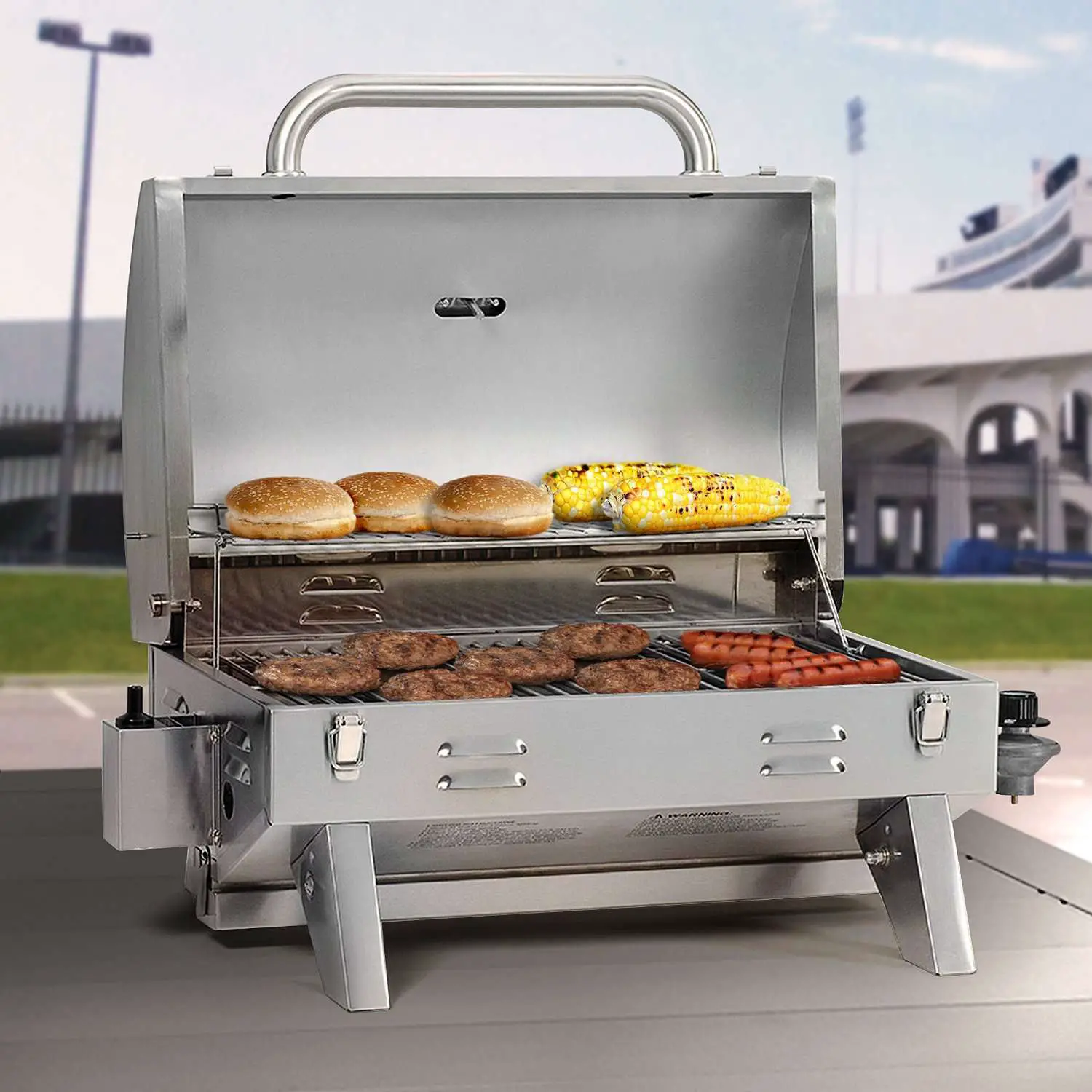 Aussie 205 Stainless Steel Tabletop Gas Grill Review