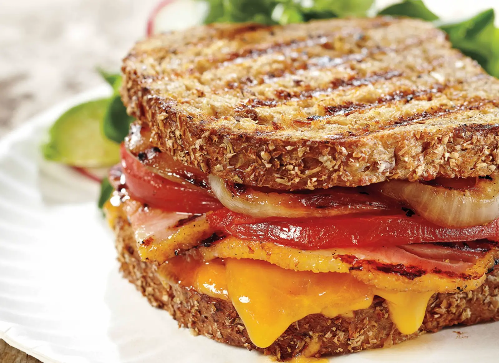 Bacon grilled cheese sandwich