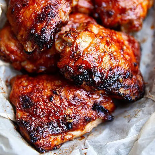 Bbq Chicken Thighs With Bone And Skin