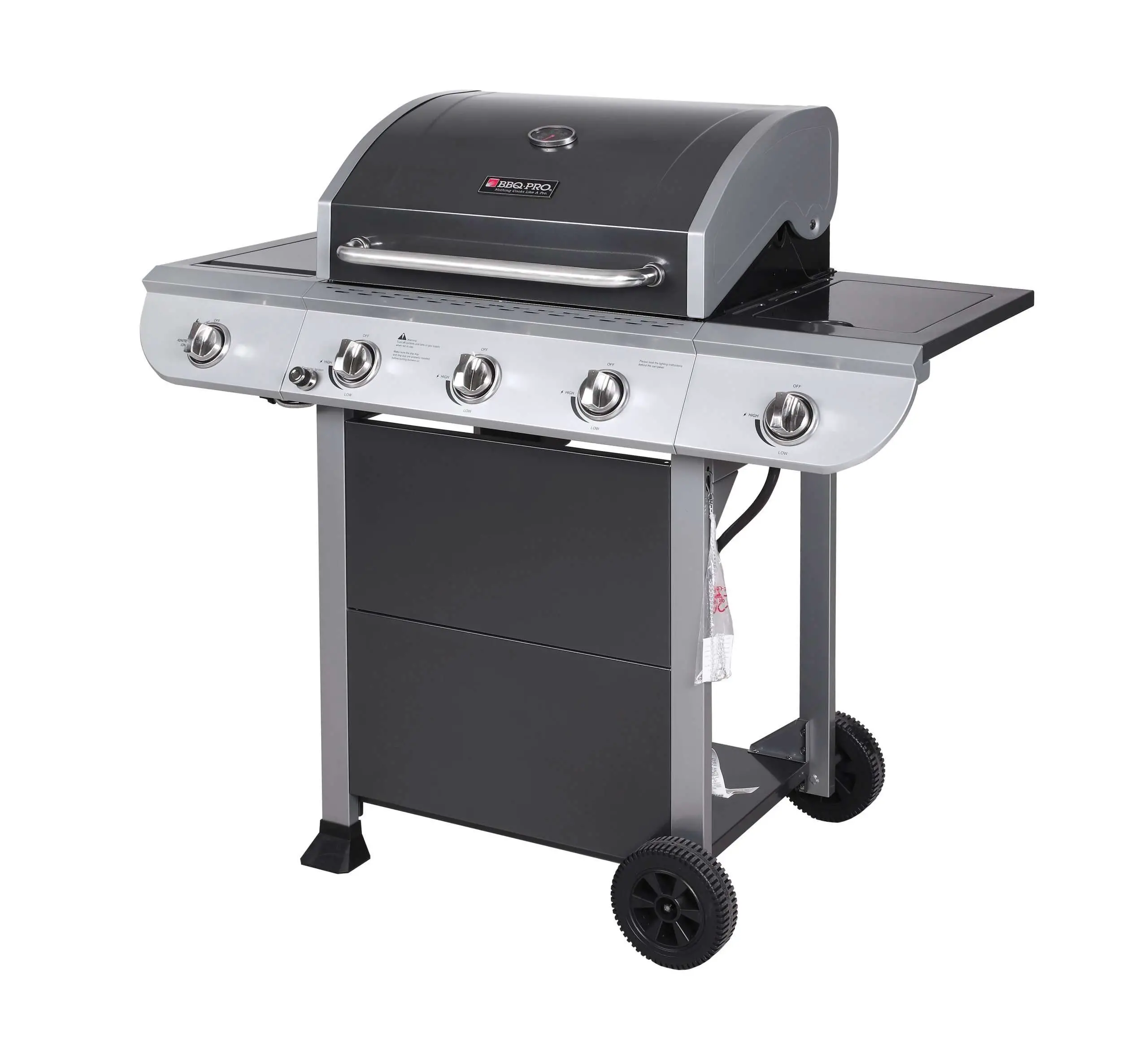 BBQ Pro 3 Burner Slate Gas Grill with Searing &  Side burners