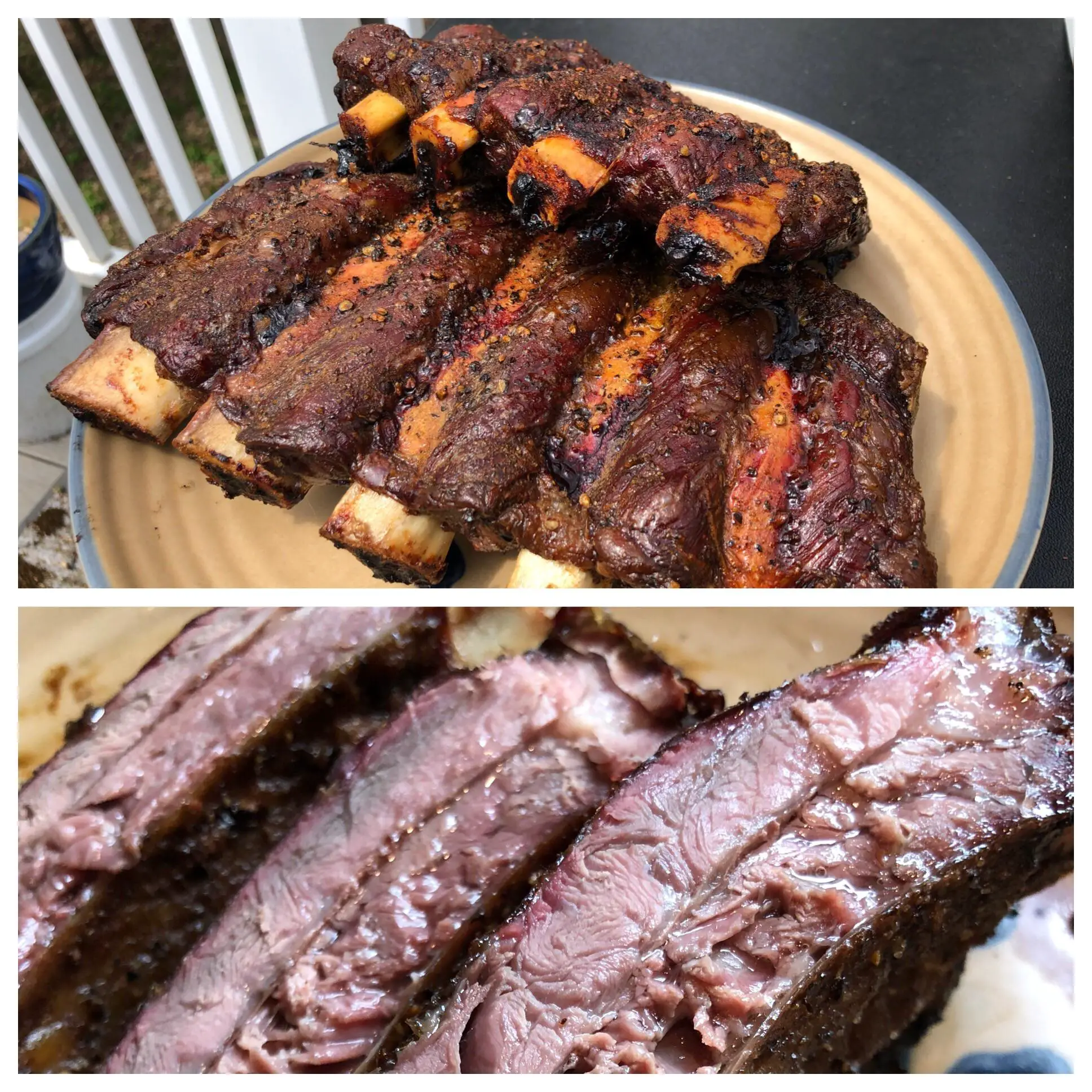 Beef ribs on the Camp Chef DLX pellet grill : smoking