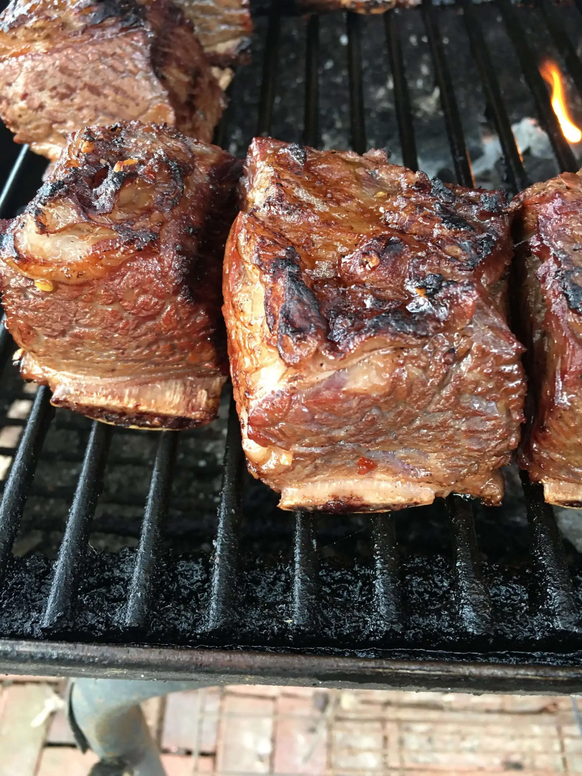 Beef short ribs on the barrel grill : grilling