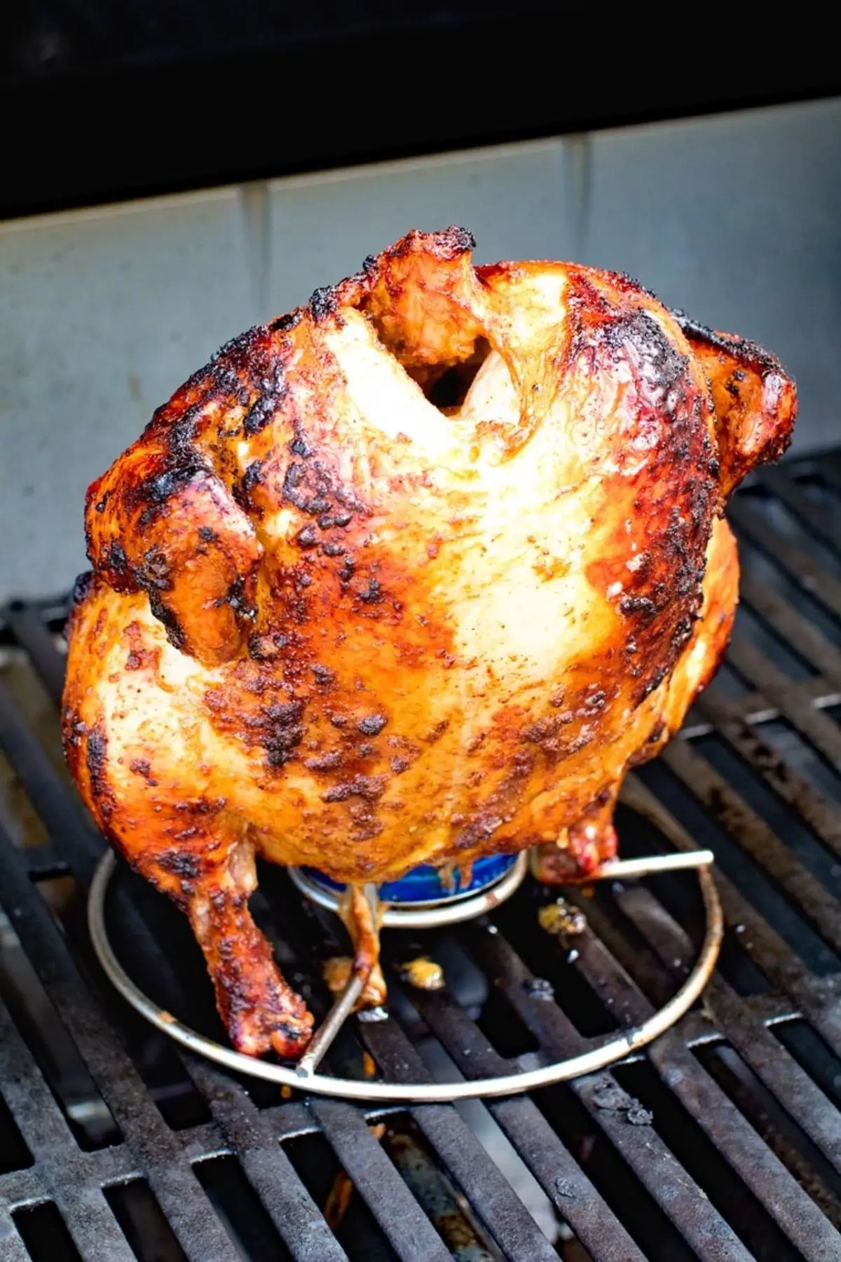Beer Can Chicken on the Grill