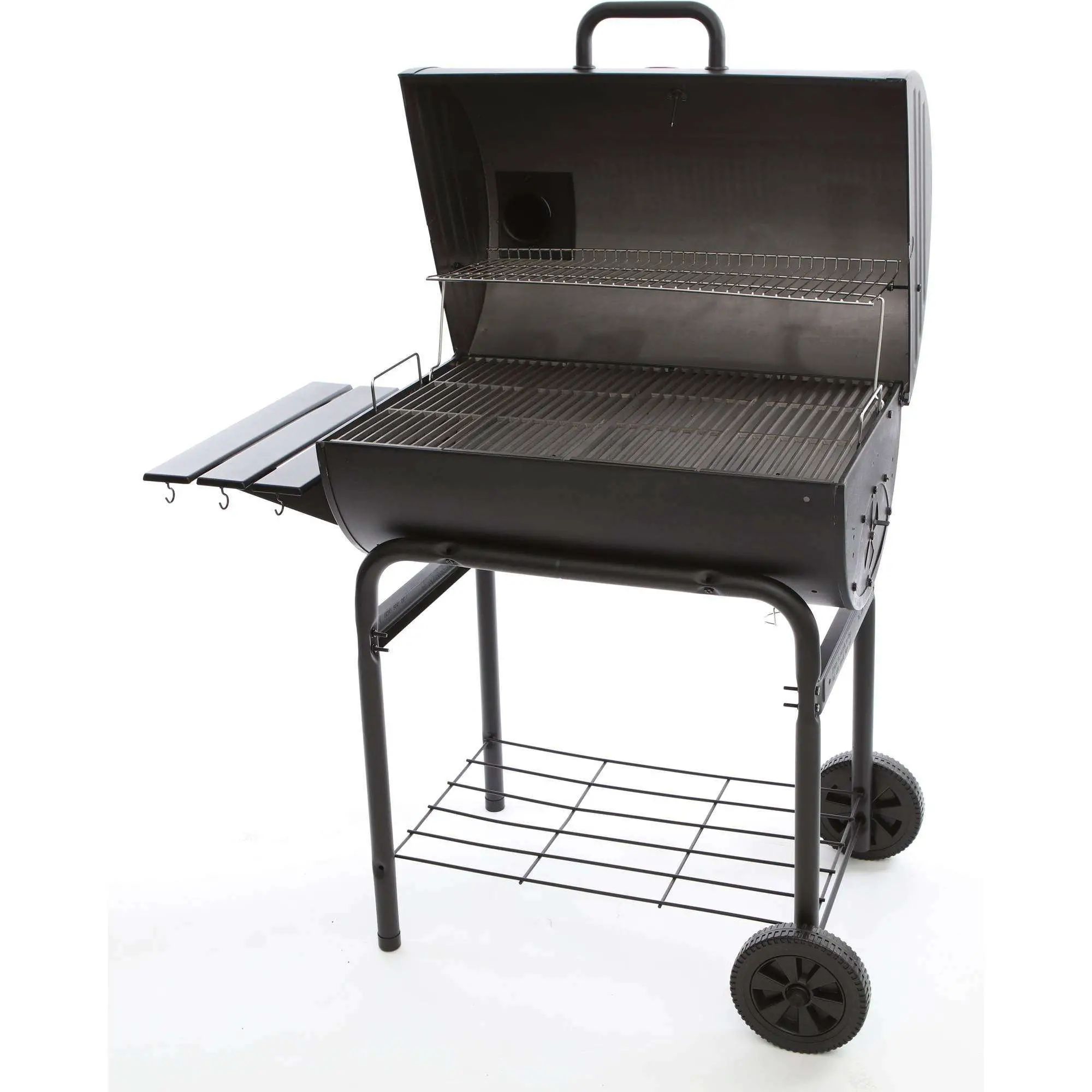 Char Griller Deluxe Barrel Charcoal Grill Cast Iron ...
