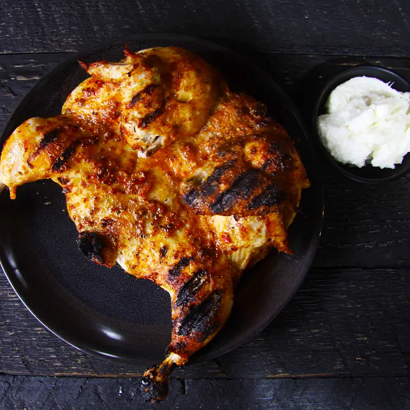Charcoal Grilled Whole Chicken  Dougies