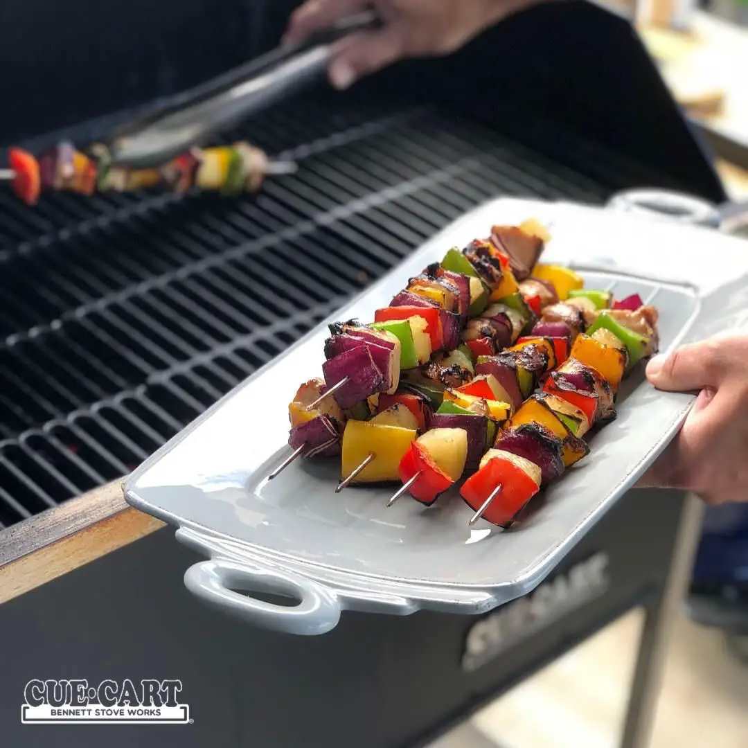 Chicken Kabobs on the Cue Cart
