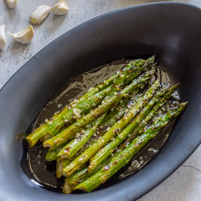 Citrus and Garlic Grilled Asparagus