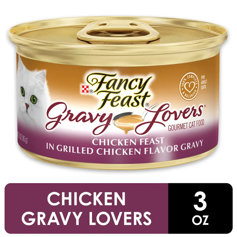 Fancy Feast Gravy Wet Cat Food, Gravy Lovers Chicken Feast in Grilled ...