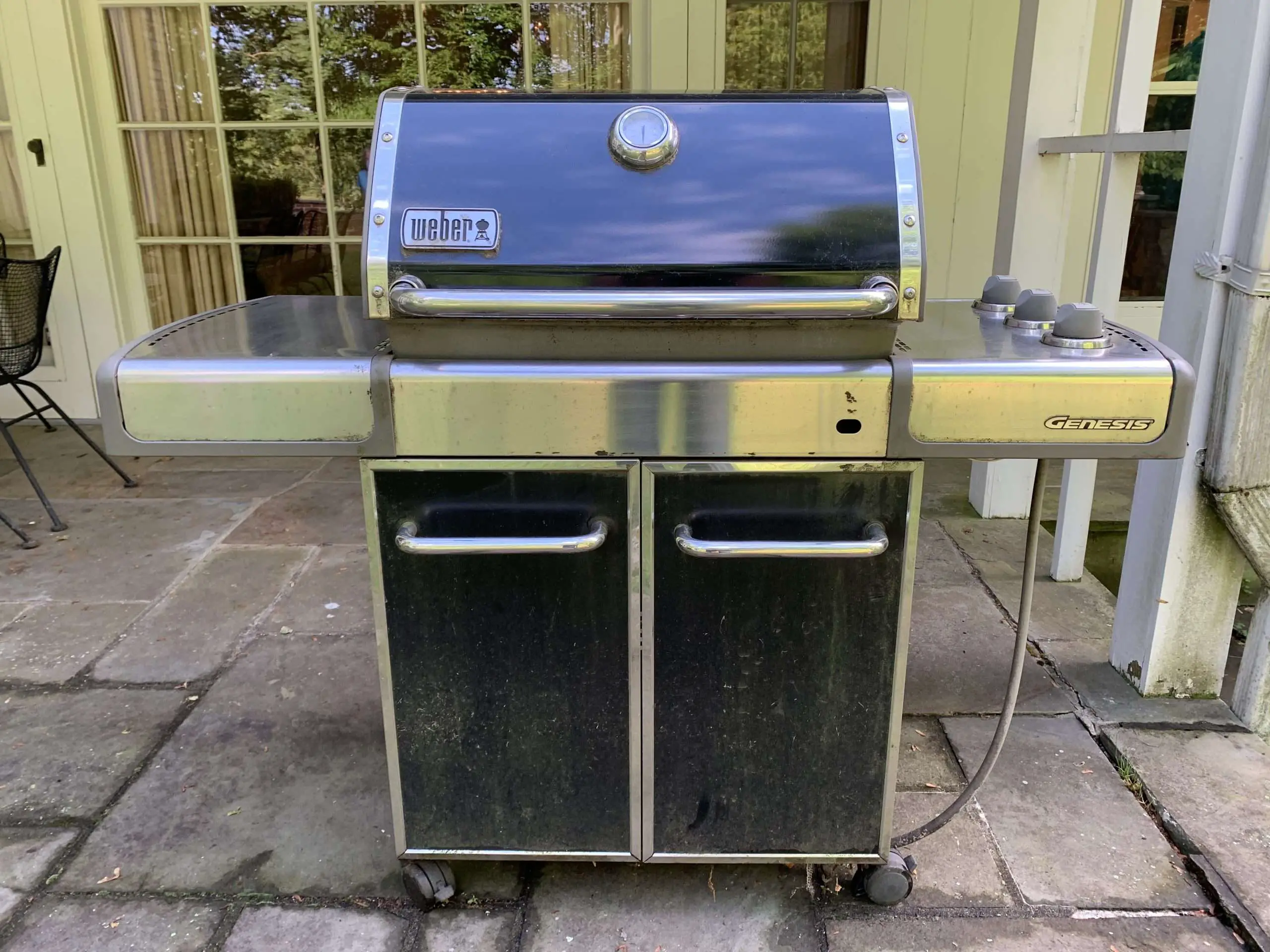 Fine Vintage Weber Stainless Steel Natural Gas Grill ...
