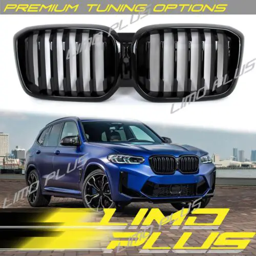 Fits 2022+ BMW X3 G02 X4 G02 Front Kidney Grille Grill W/ Camera Glossy ...