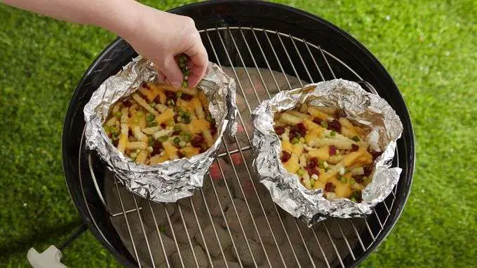 Frozen French fries work great on the grill! These grilled ...