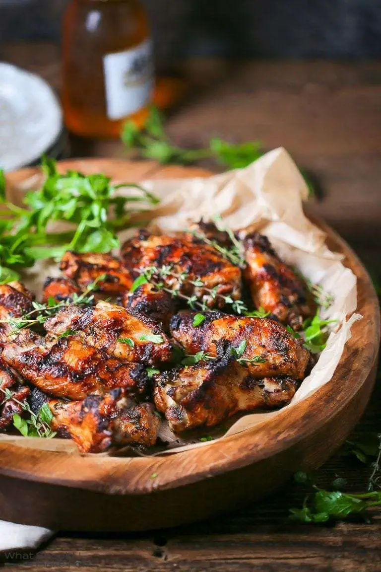 Garlic and Herb Grilled Chicken Wings