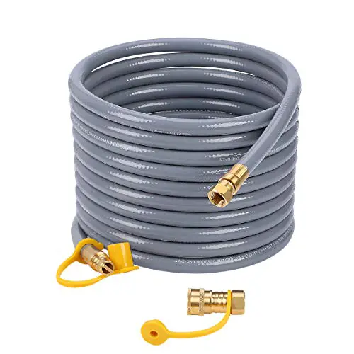 GASLAND Flexible Propane Gas Line, 24 Feet Natural Gas Grill Hose with ...