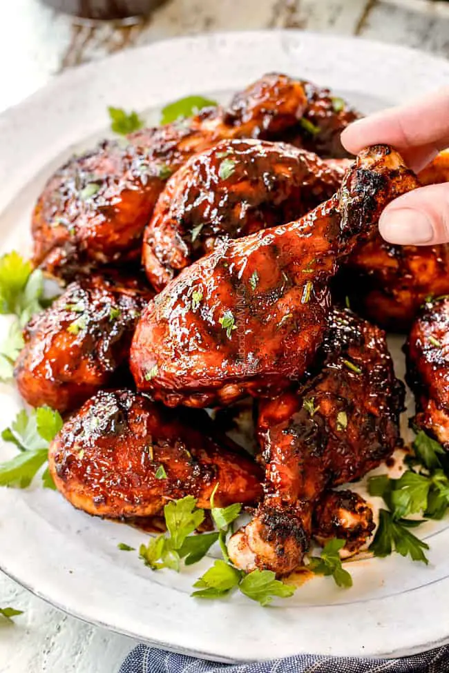 Grilled BBQ Chicken with Homemade BBQ Sauce (Video!)