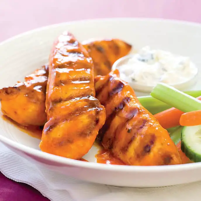 Grilled Buffalo Chicken Strips