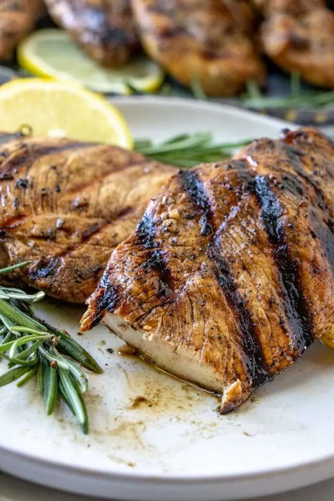 Grilled Chicken Breast with the Best Balsamic Herb Marinade
