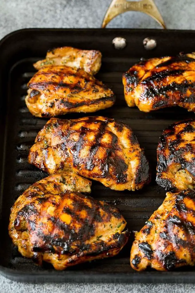 Grilled Chicken Thighs with Cilantro and Lime