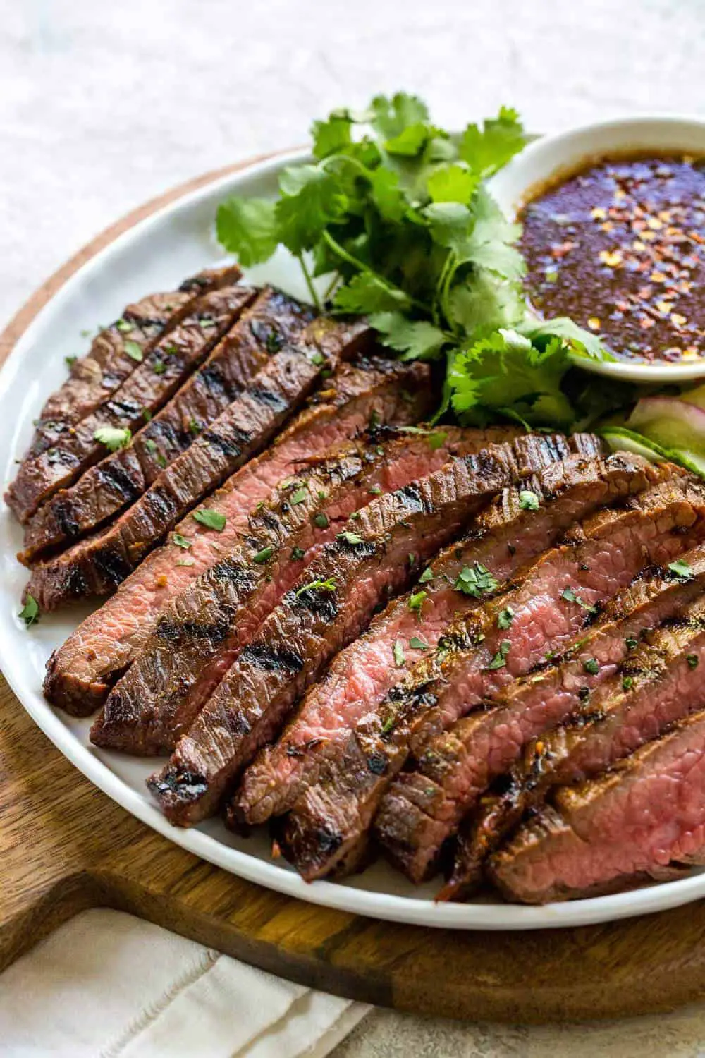 Grilled Flank Steak with Asian