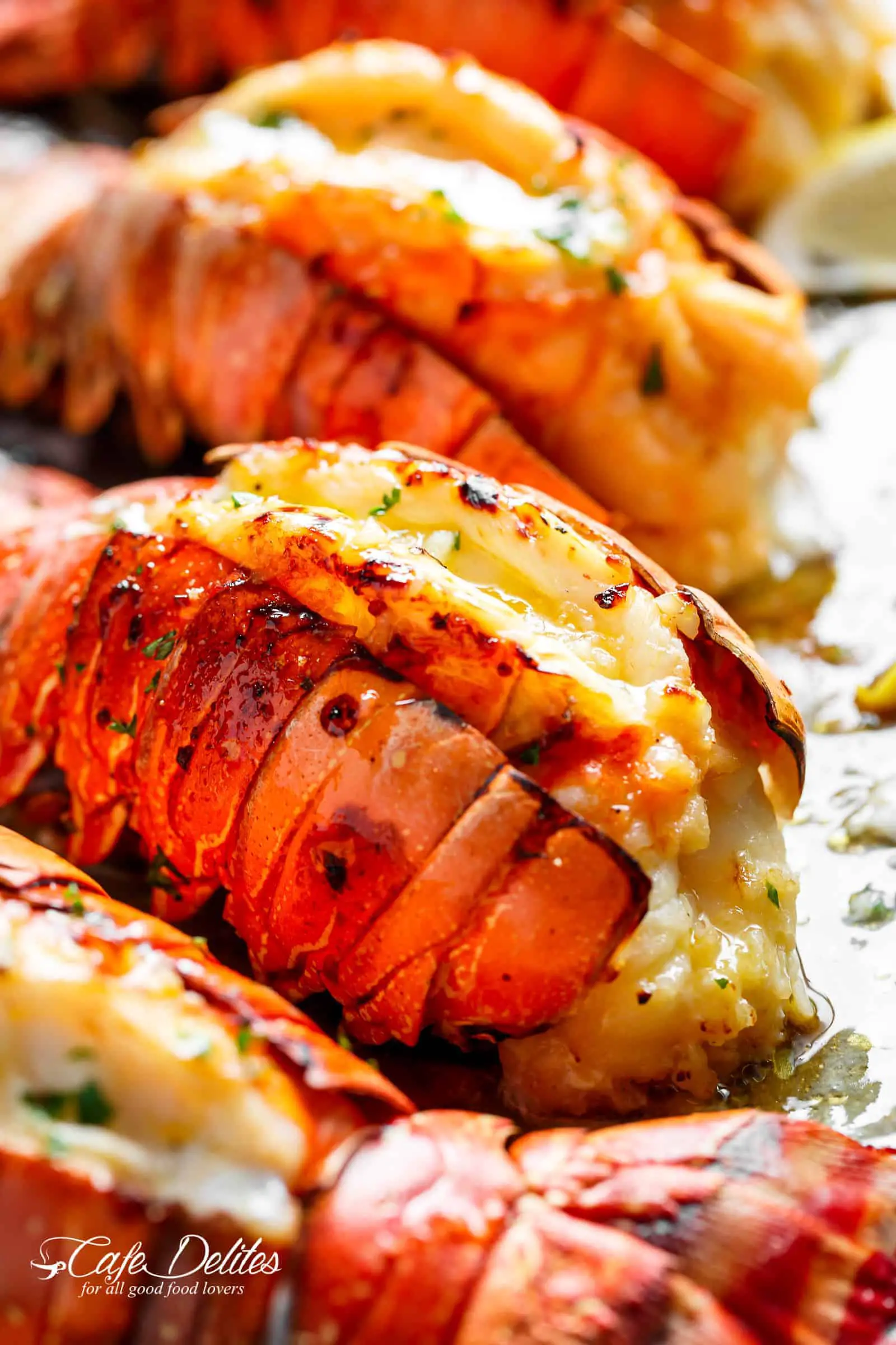 grilled lobster tails in foil