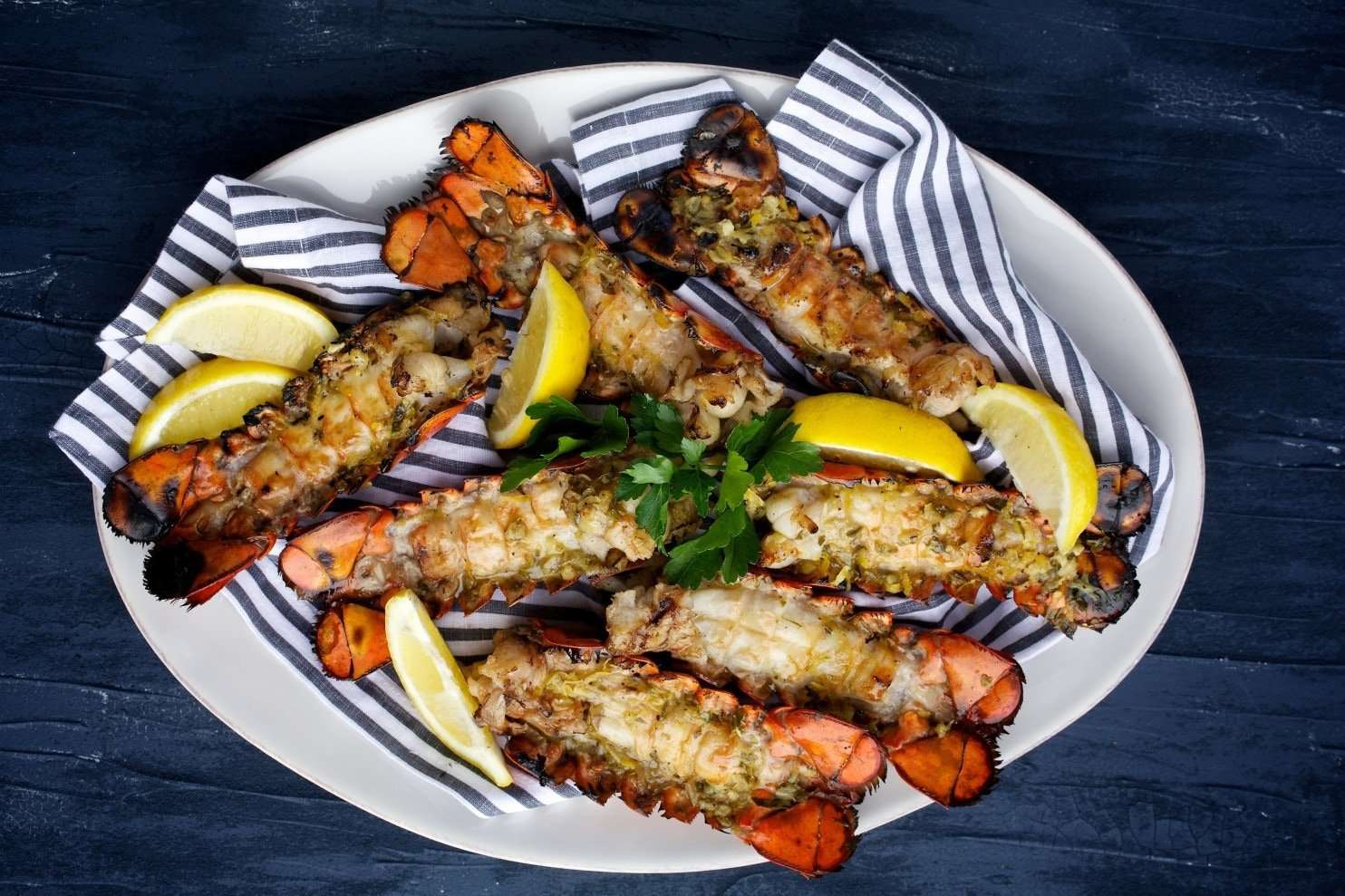 Grilled Lobster Tails With Zesty Butter