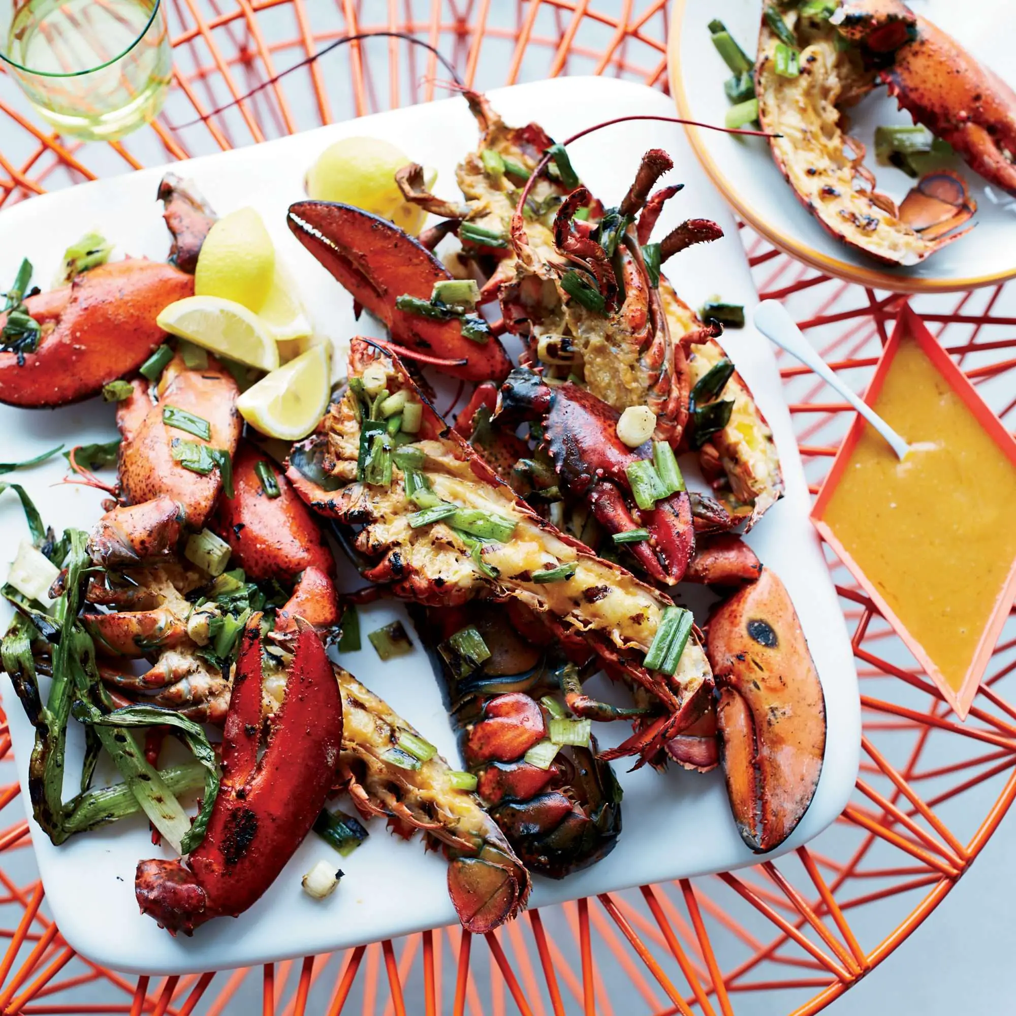Grilled Lobsters with Miso