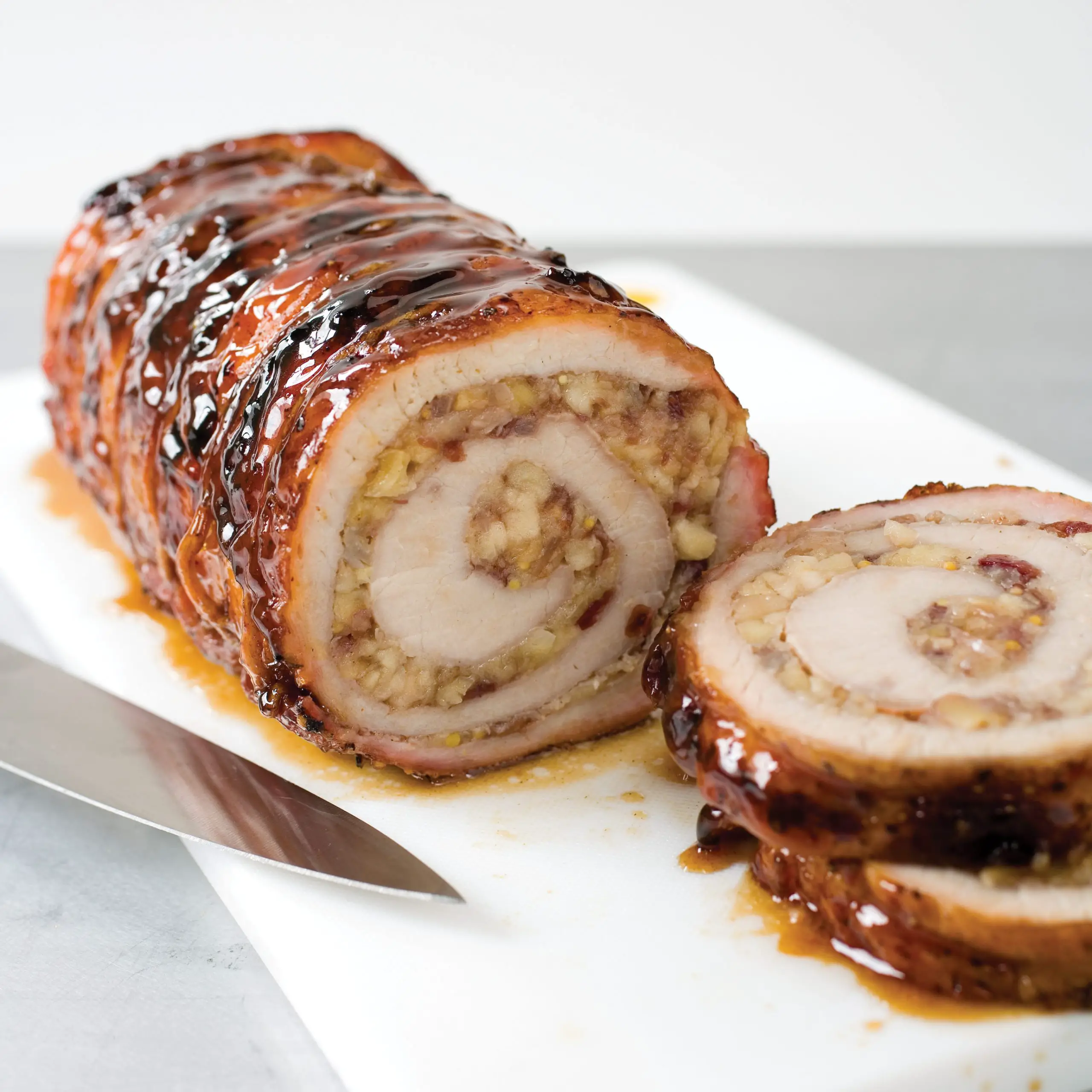 Grilled Pork Loin with Apple