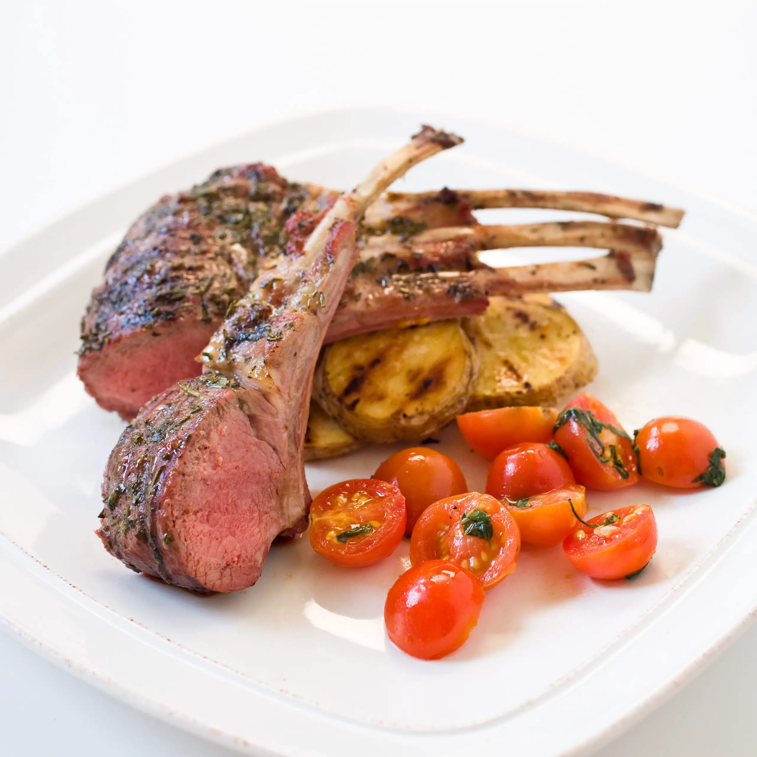 Grilled Rack of Lamb on a Gas Grill Recipe