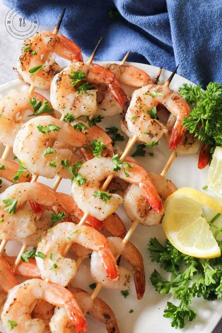 Grilled Shrimp Recipe with or without Skewers