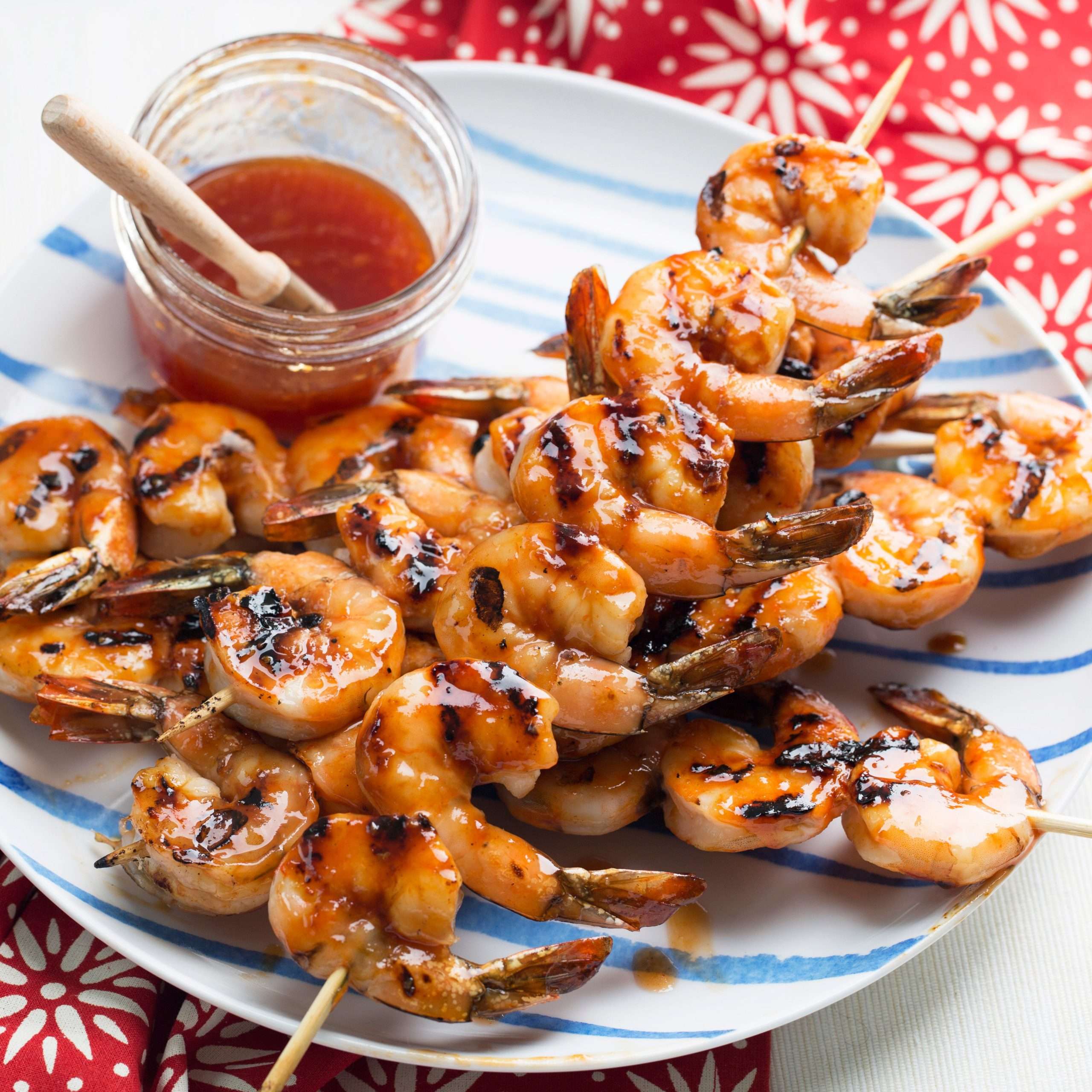 Grilled Shrimp With Honey