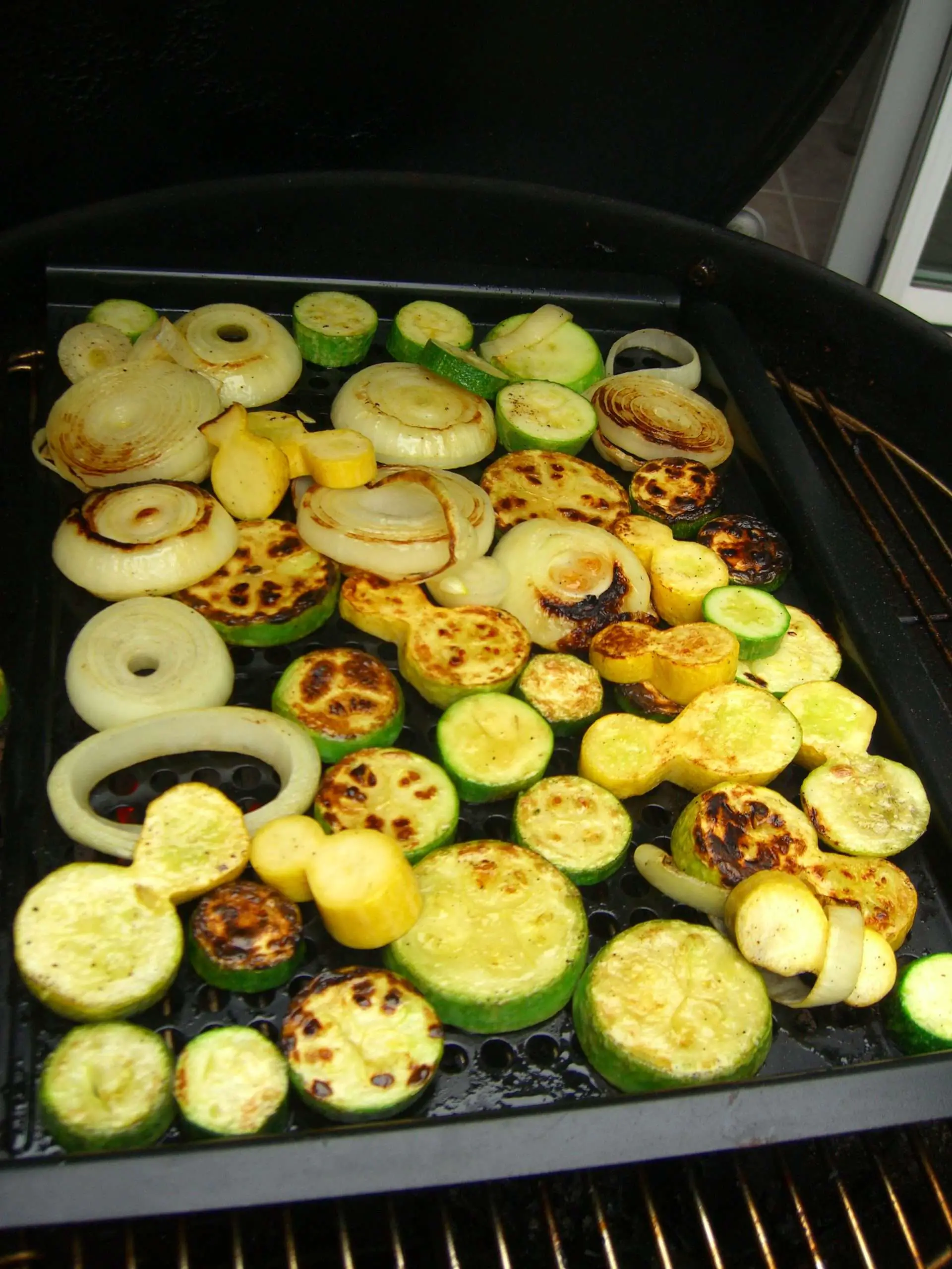 Grilled Zucchini, Yellow Squash and Onions