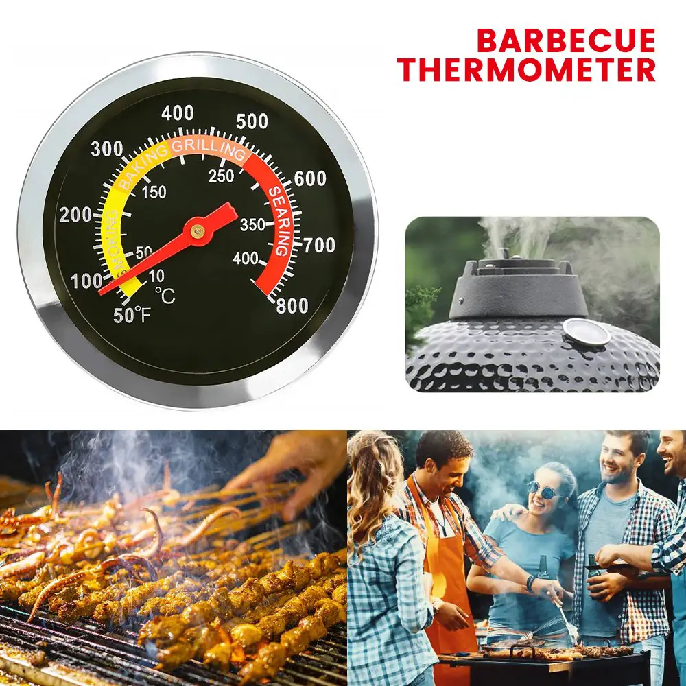 HOTBEST BBQ Thermometer Stainless Steel 500 ? 1000? Degree Roast ...