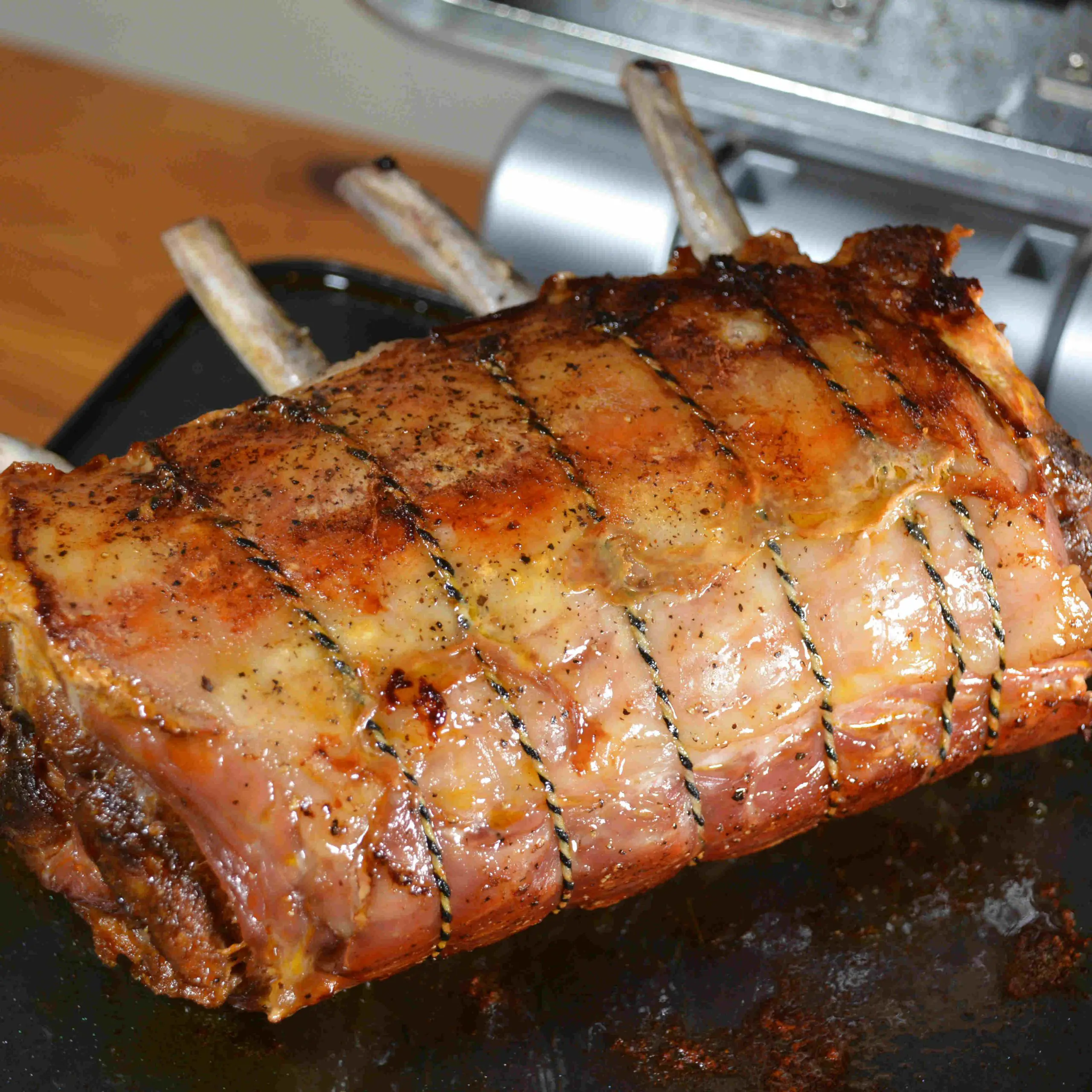 How to cook Pork Loin Roast on Cinder Grill