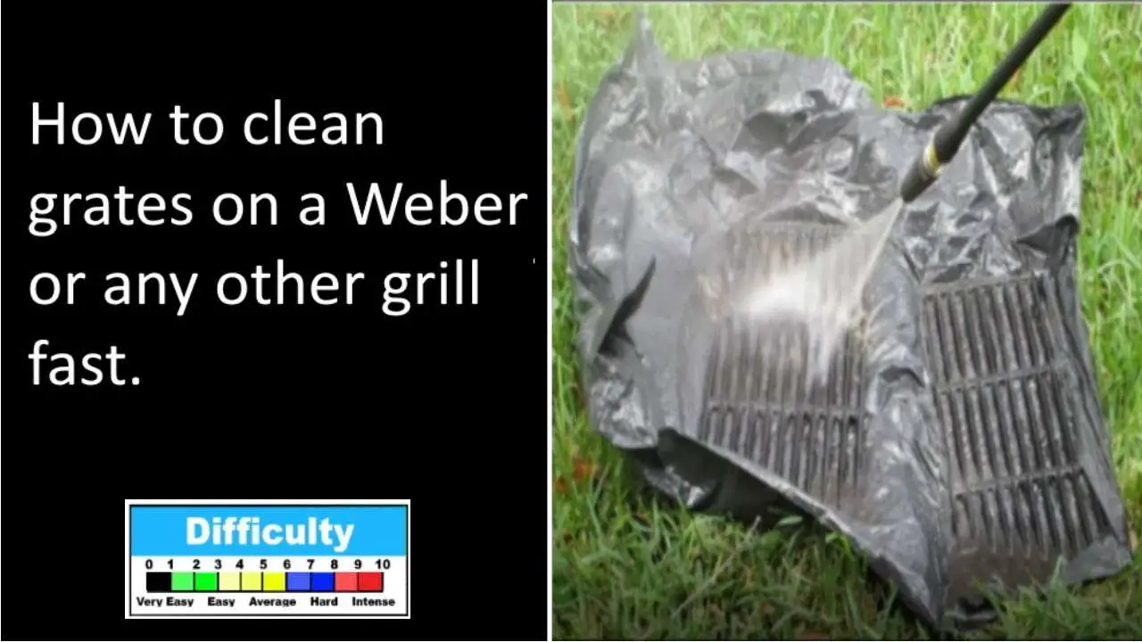 How to easily clean a Weber or other grill grates without ...