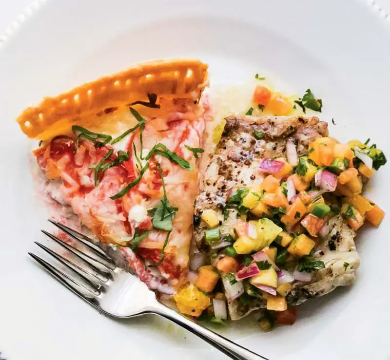How To Make Grilled Fish with Peach Relish