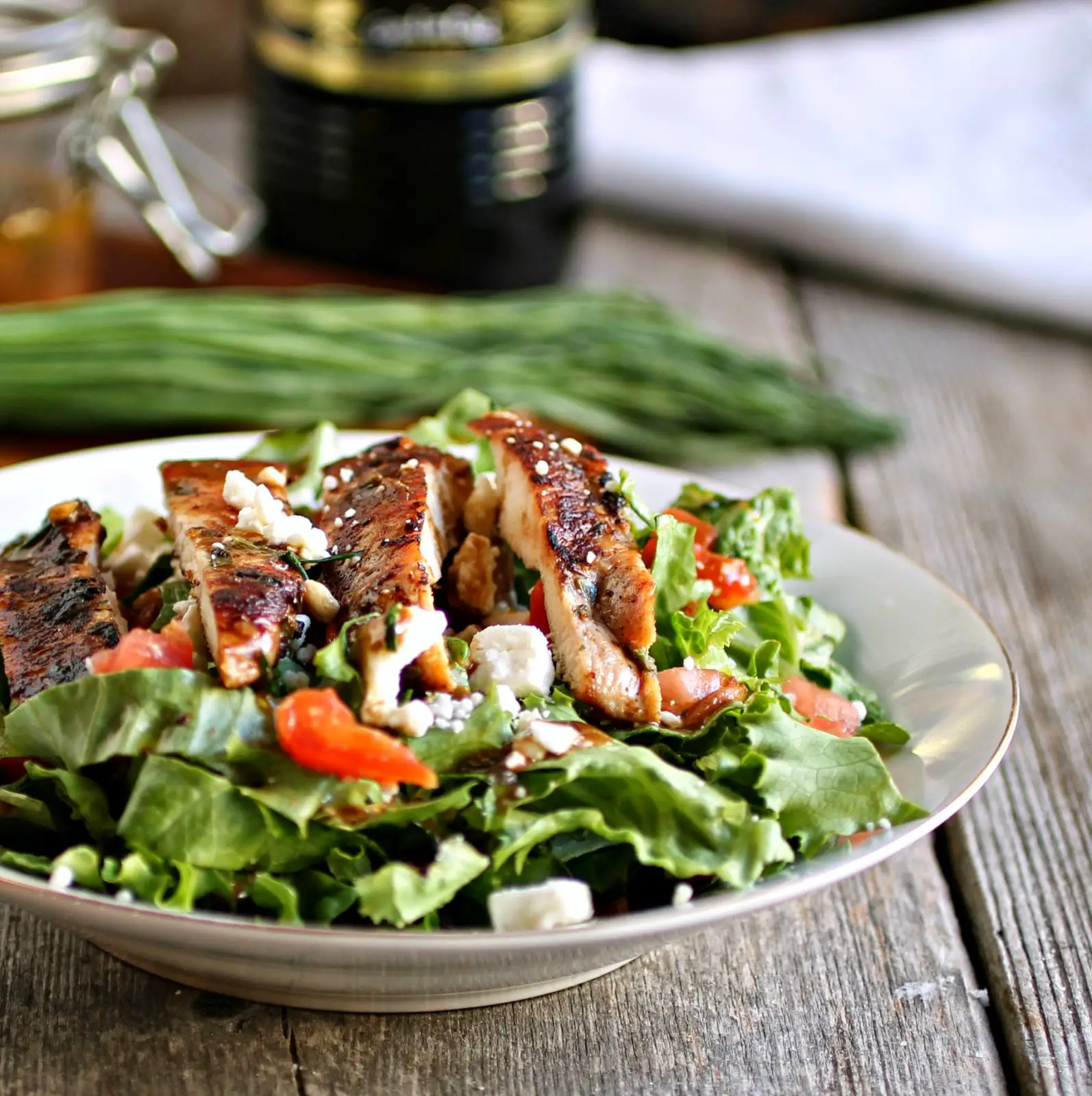 Hungry Couple: Grilled Chicken Salad with Creamy Greek Style Vinaigrette