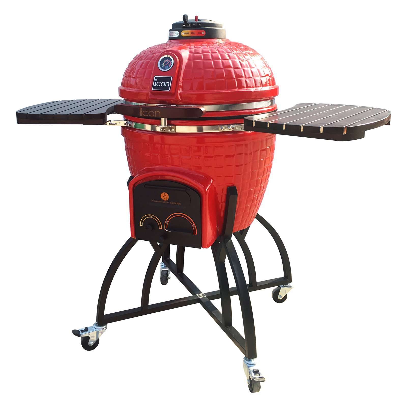 Icon Grills CG401 Charcoal Kamado Grill with Oversized ...