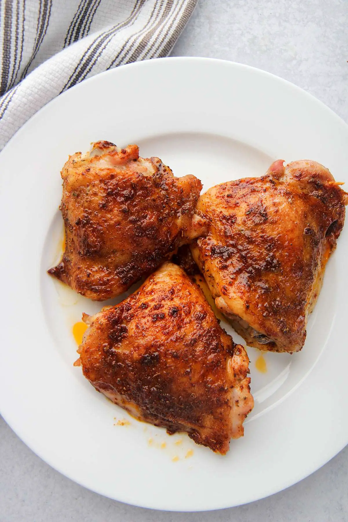 Juicy Oven Baked Chicken Thighs