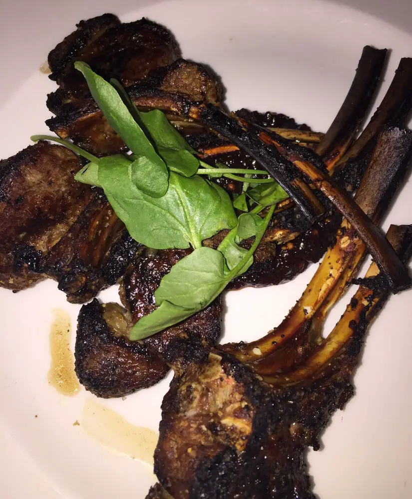 Lamb chops. Was flavorful but too salty for my taste. Recooked without ...