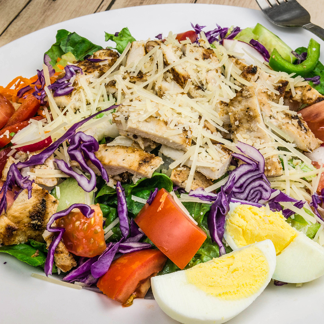 Large Salad with Grilled Chicken