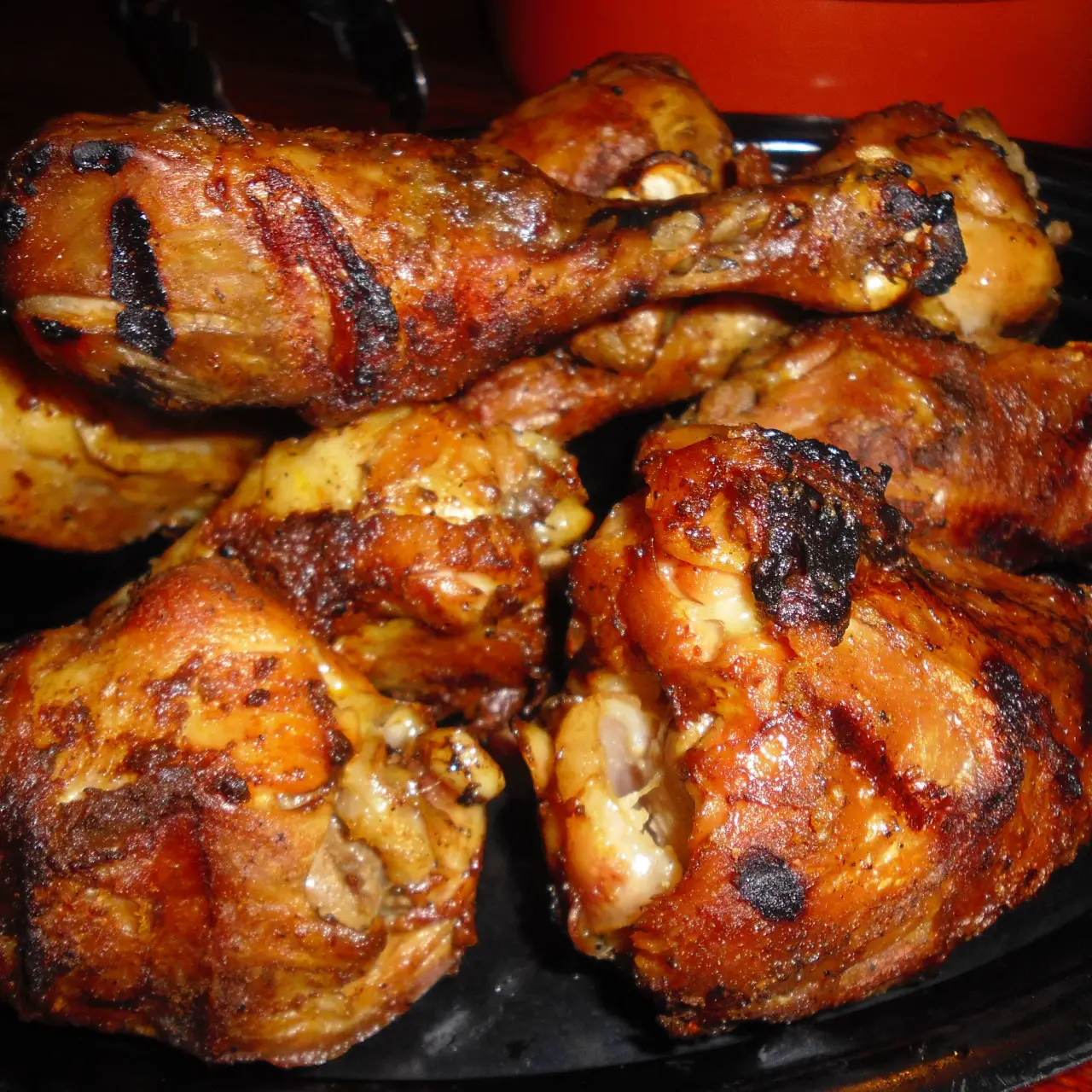Lemon and Black Pepper Marinated Grilled Chicken Legs