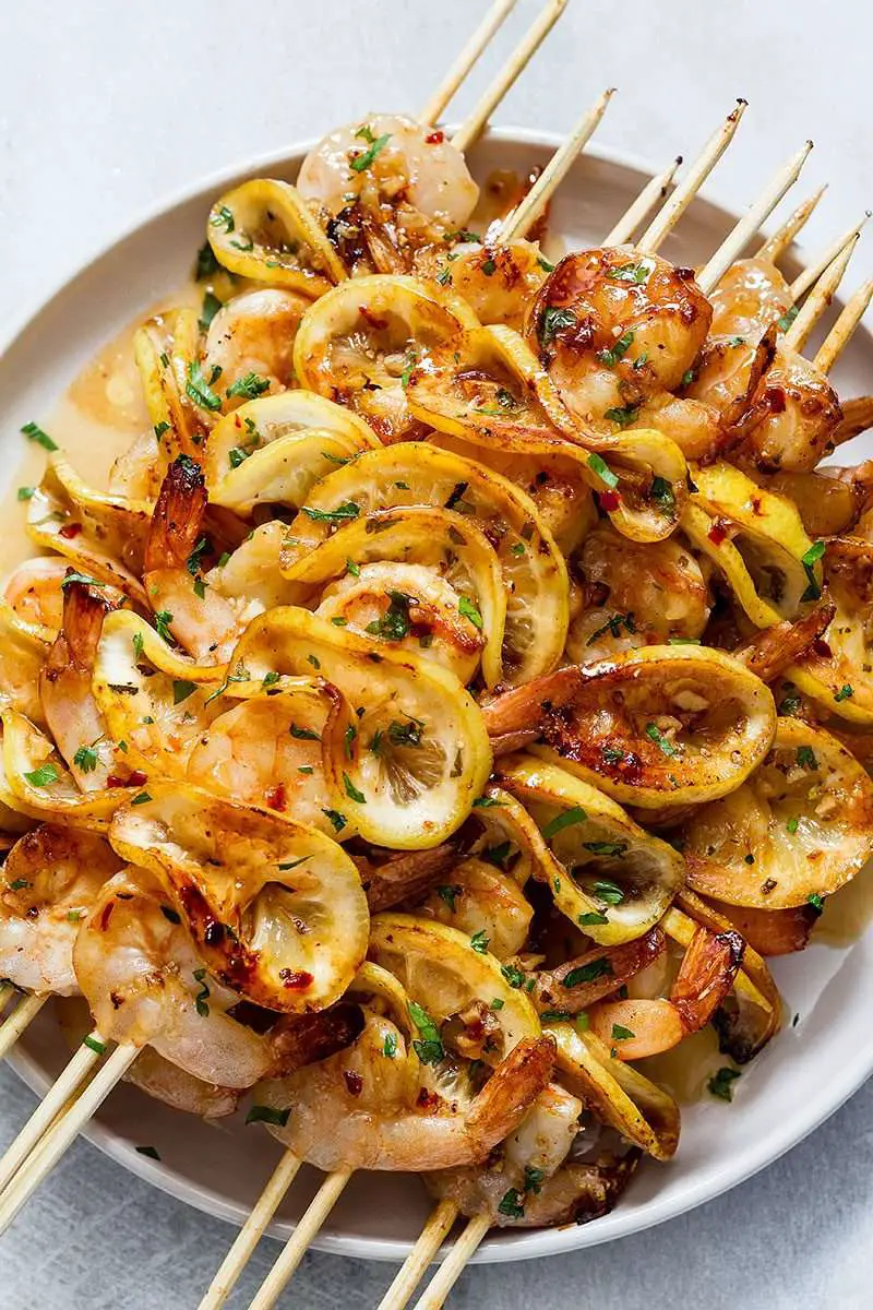 Lemon Grilled Shrimp Recipe with Honey Garlic Glaze ...