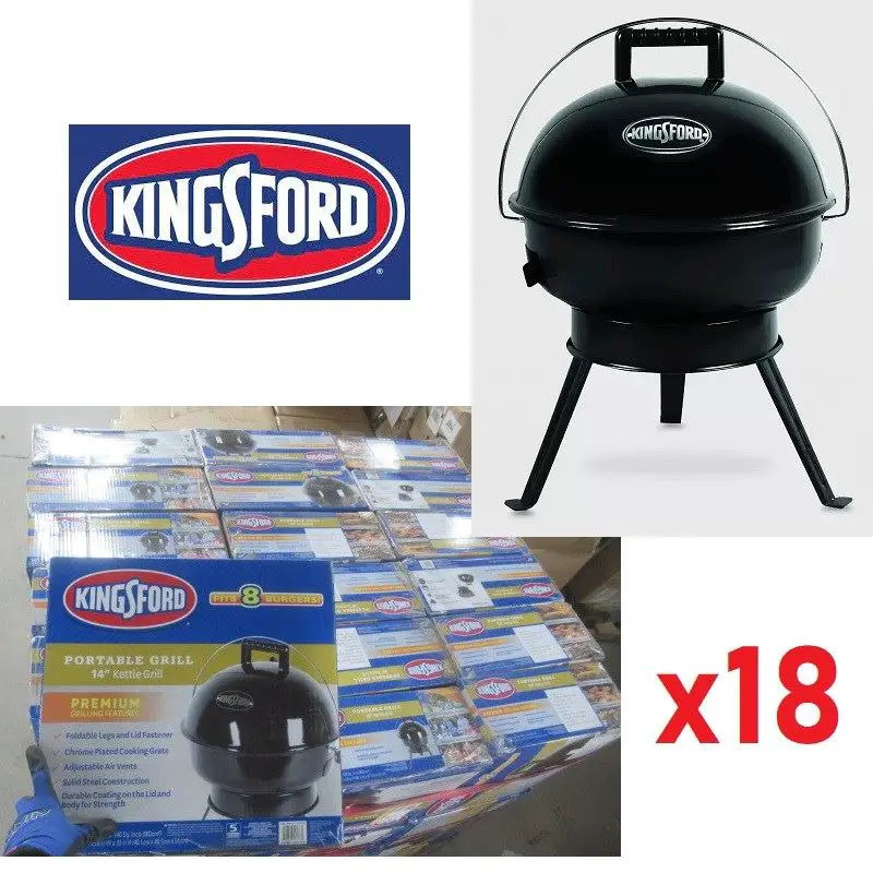 LOT OF 18 KINGSFORD 14"  PORTABLE CHARCOAL GRILL