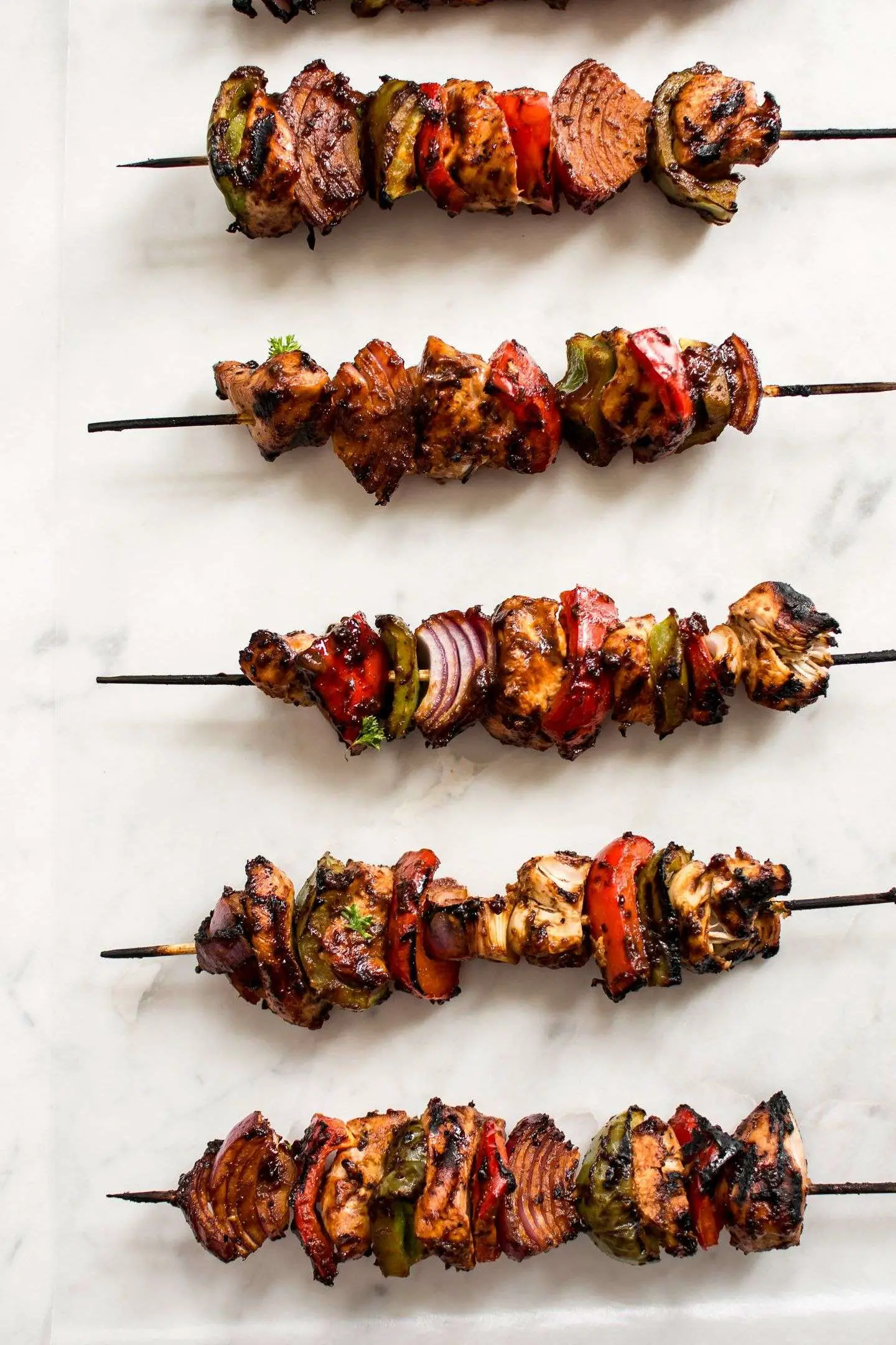 Making chicken kabobs on the grill is fast and easy! A ...