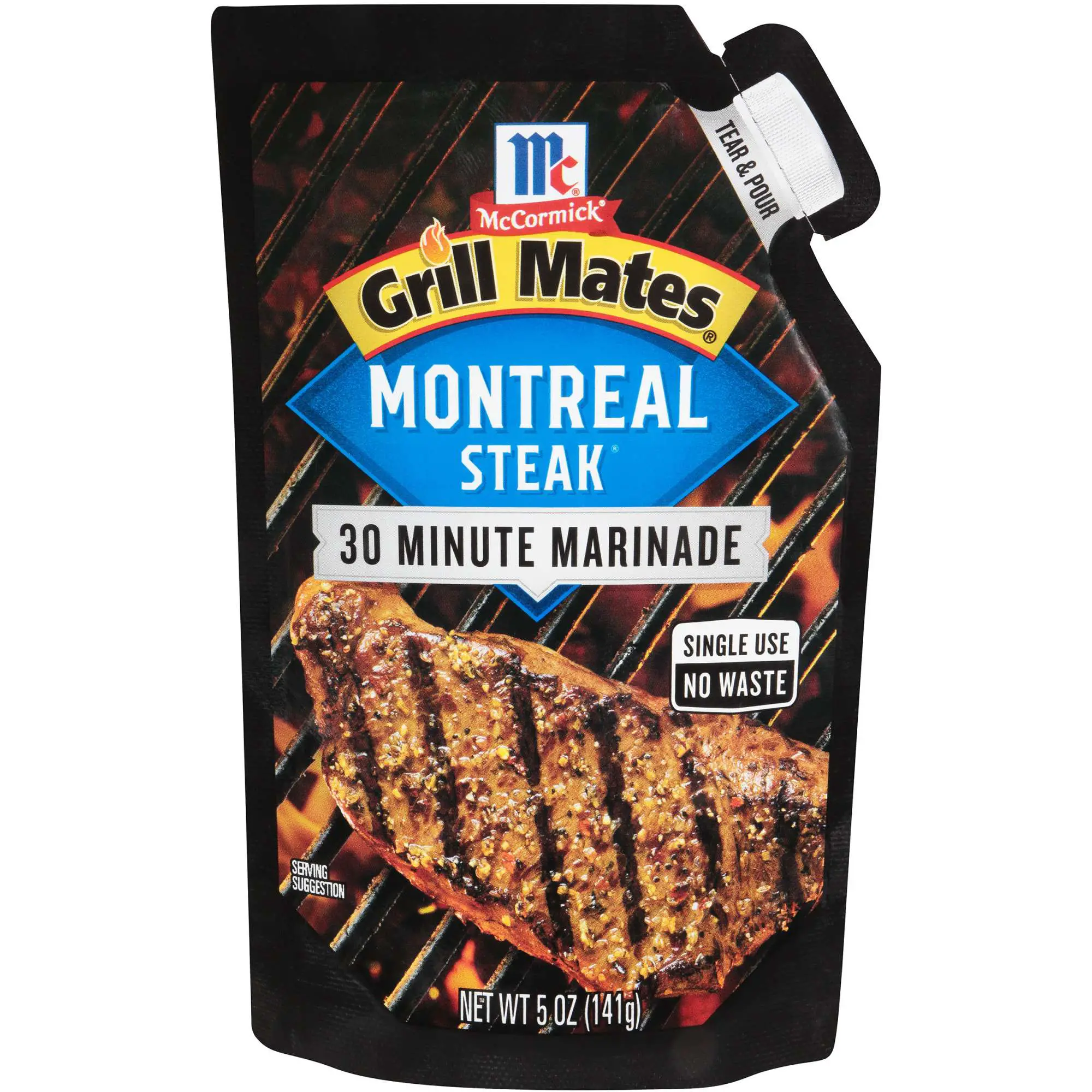 McCormick Grill Mates Montreal Steak Single Use Marinade, 5 oz ...