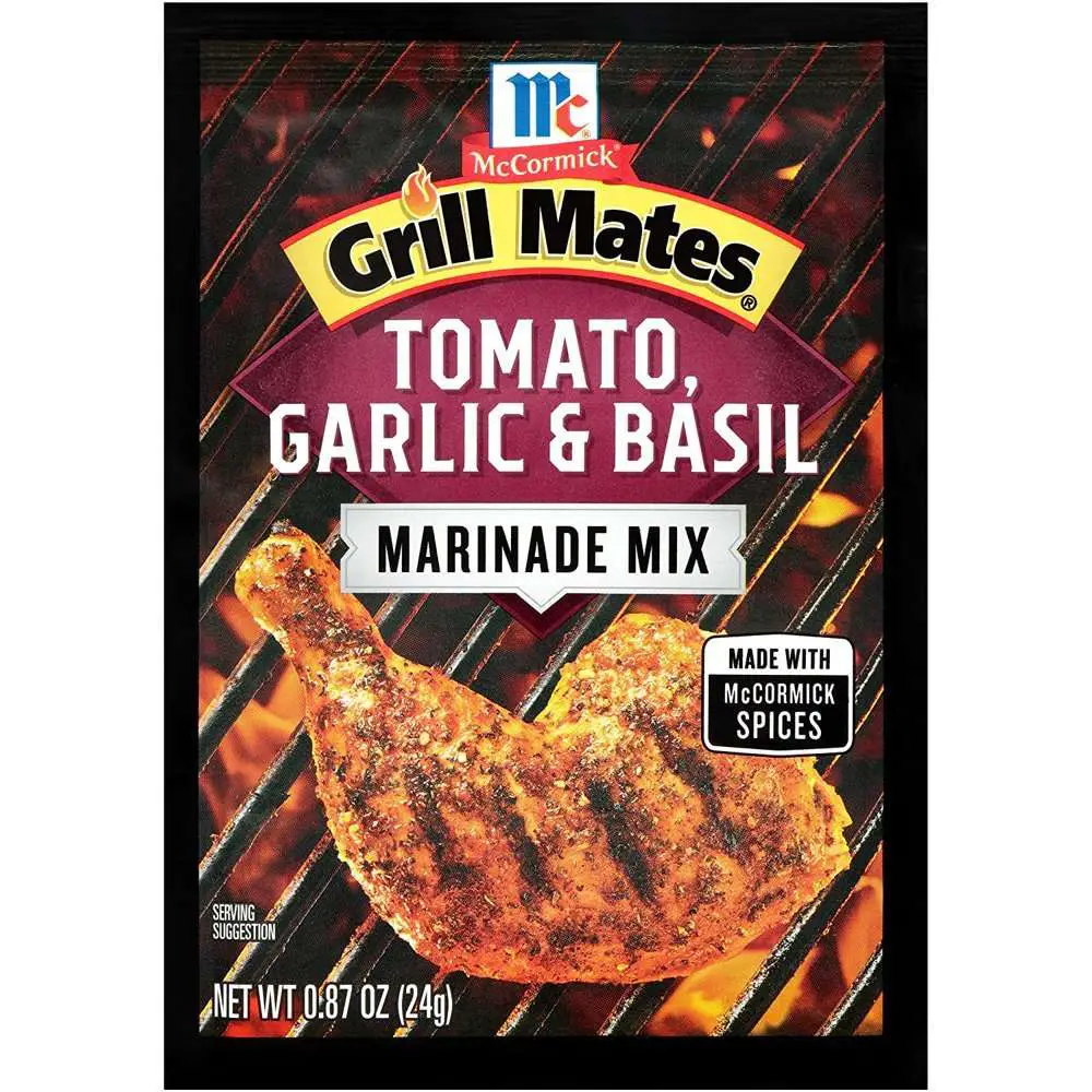 McCormick Grill Mates Tomato, Garlic &  Basil Marinade Mix ...
