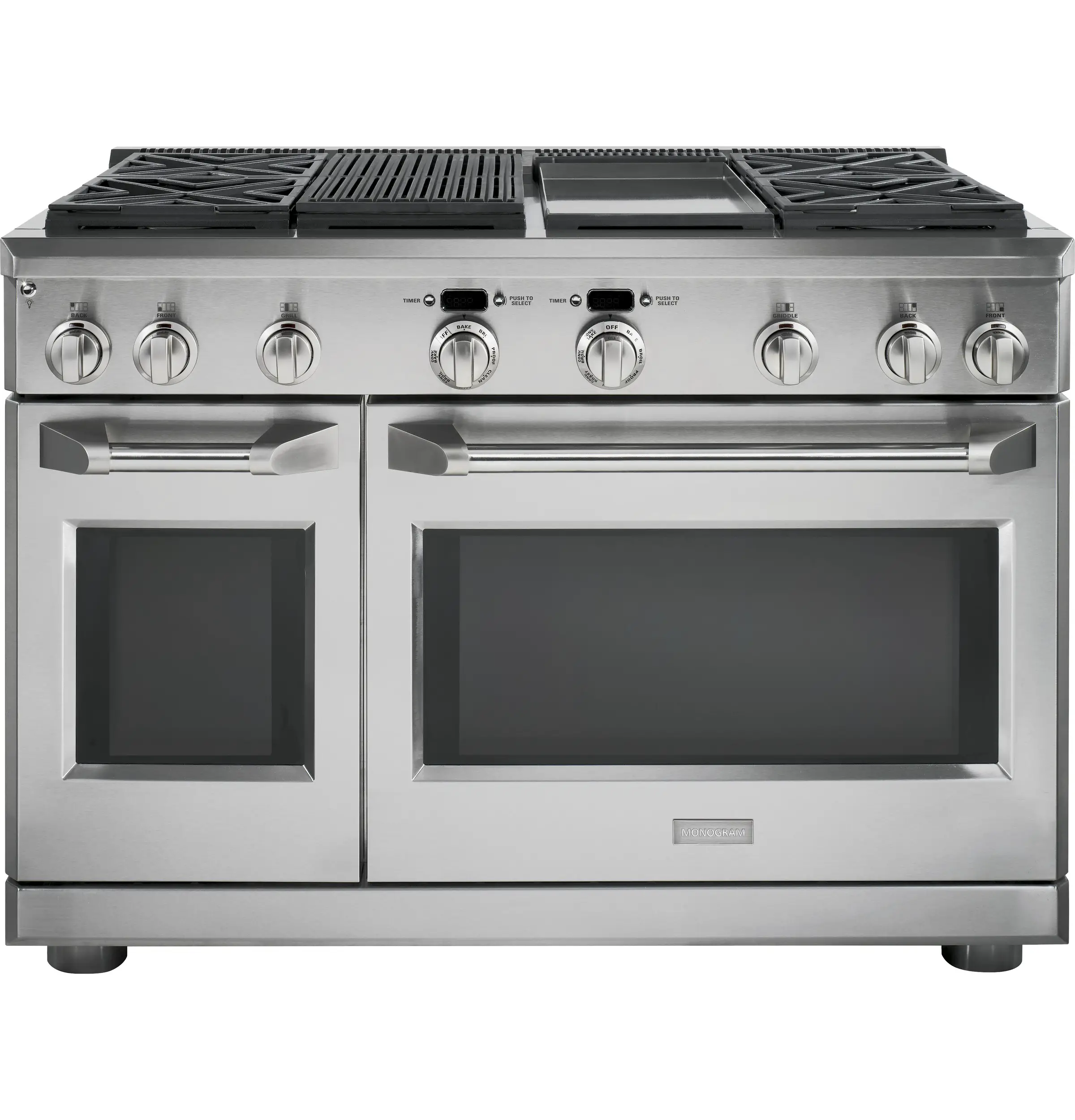 MonogramÂ® 48"  All Gas Professional Range with 4 Burners, Grill, and ...