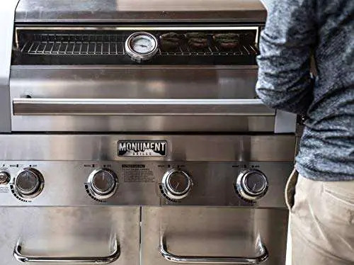Monument Grills Clearview Lid 4 Burner with Side Sear ...