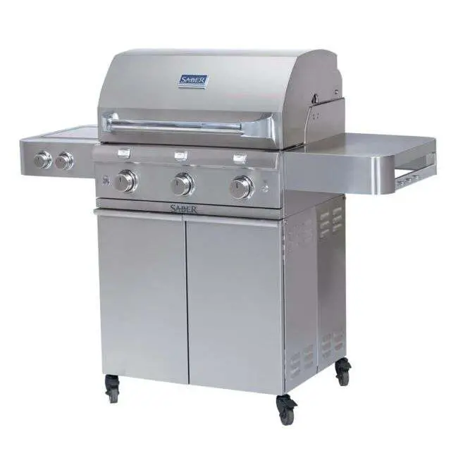 NEW Saber Stainless Steel 500 R50SC0012 Propane Gas Grill ...