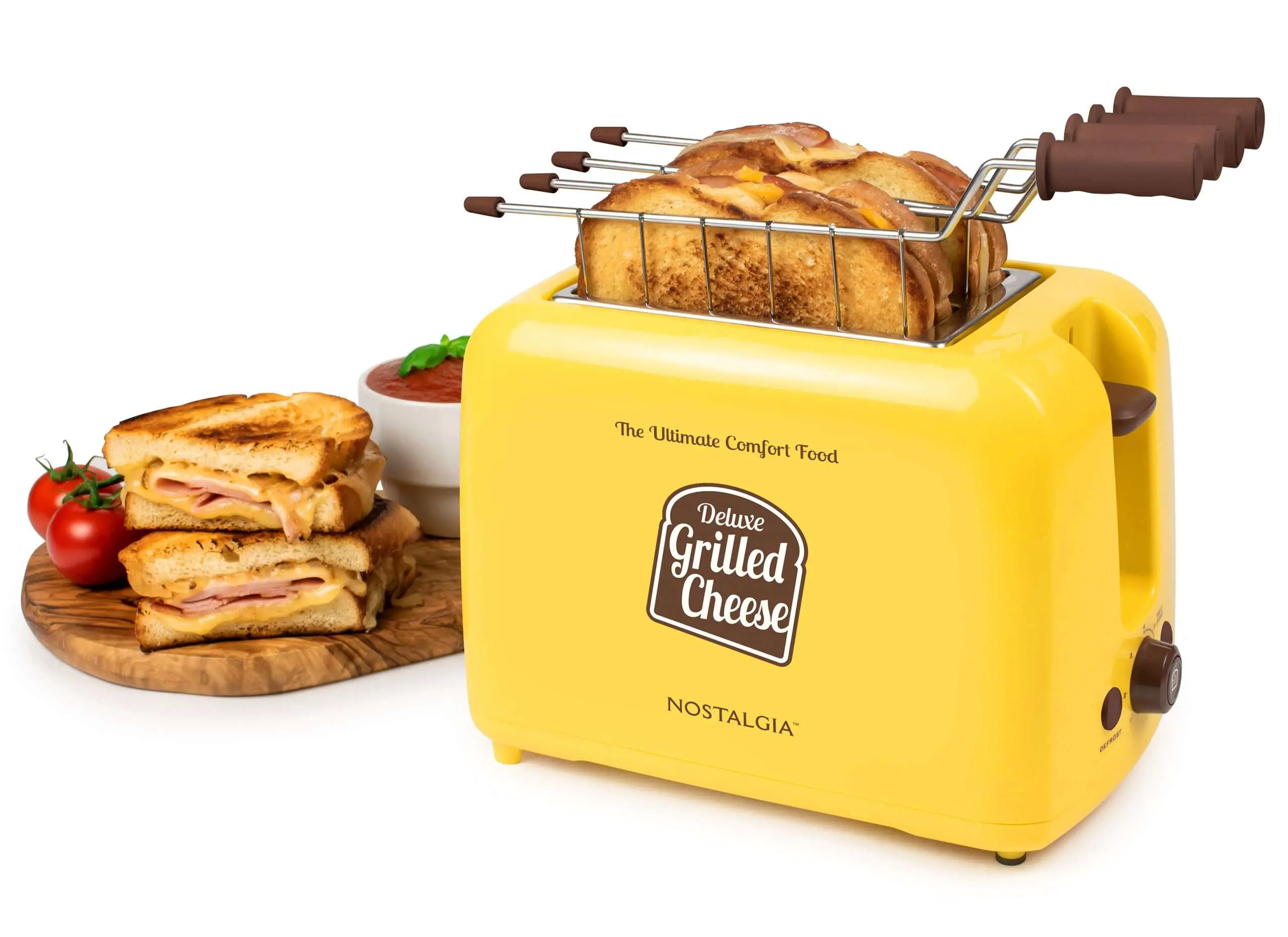 Nostalgia GCT2 Deluxe Grilled Cheese Sandwich Toaster ...